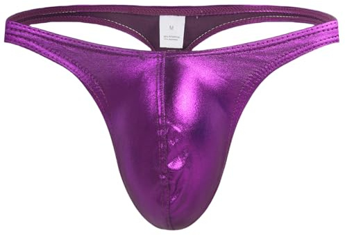 Adigau Perizoma Uomo Sexy Slip Intimo Pelle Tanga Mutandine Traspirante G-String a Vita Bassa Elasticizzata