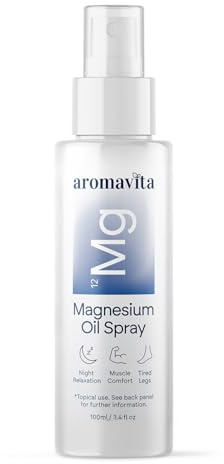 Aromavita Magnesiumöl Spray – Ultra-reines Zechstein Magnesiumchlorid – Topisches Spray für Wohlbefinden & Entspannung – Nur zur äußeren Anwendung – 100 ml (3,4 fl oz)
