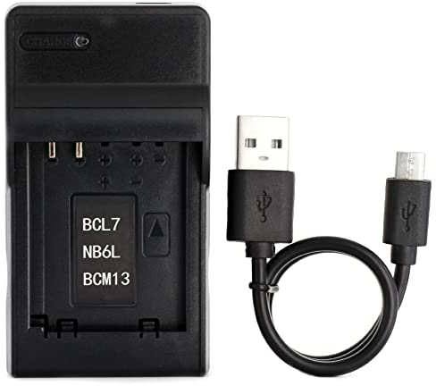 DMW-BCL7E USB Charger for Panasonic DMC-FH10GK, DMC-SZ8, Lumix DMC-F5, DMC-FH10, DMC-FS50, DMC-SZ3, DMC-SZ8, DMC-SZ9, DMC-XS1, DMC-XS3 Camera and More