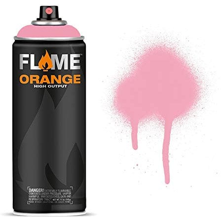 Molotow Flame Orange Spray Paint - Matt Acrylic 400ml Can Piglet Pink Light FO-308