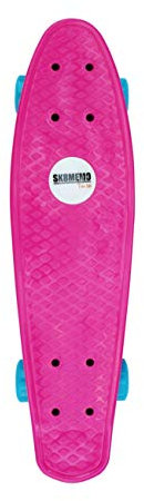 SK8MEMO Skateboard für Kleinkinder, 55,9 cm, Fuchsia, für Mädchen, Kinder, Jugendliche, Anfänger, mit ABEC-7-Kugellager und weichen PU-Rädern