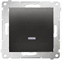 Kontakt-Simon DW1L.01/48 Elektrischer Schalter Anthrazit - Zubehör Elektromesser (anthrazit, Kunststoff, IP20, IP44, 250 V, 10 A, 75 mm)