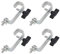 4x Equinox G Clamp 32-38mm Pipe Hook Clamp Rigging DJ Lighting Stand Truss