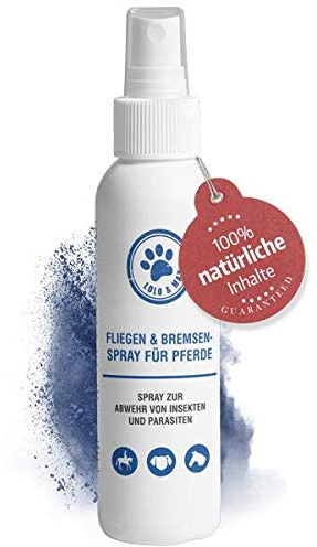 Lolo & Max - Fliegenspray für Pferde - Gegen Fliegen & Bremsen - Das Spray Für Pferd & Reiter Bremsenschutz Dank Hocheffektiver Pflanzlicher Wirkungsverstärker Sehr Ergiebig & Hochwirksam - 190ml