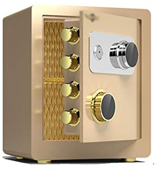 Sicherheit Safe Sicheres Mechanisches Passwort, 40 Cm Eingebettet Feuerfeste Wasserdichte Ganzstahl-Diebstahlsicherung Unsichtbarer Tresor In Der Wand In Der Garderobe (Farbe: Gold) Sicherheitswerkban