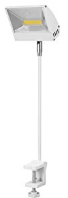 EUROLITE LED KKL-30 Fluter 4100K weiß | 30-W-LED-Fluter an Auslegerarm mit Schraubklemme zur Befestigung