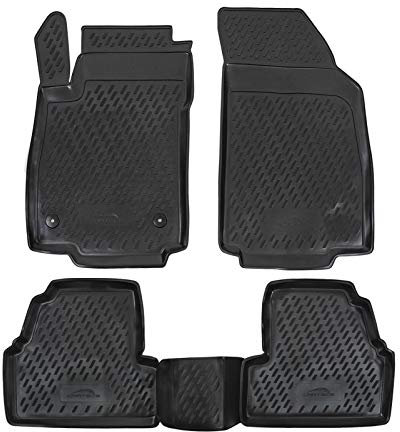 J&J AUTOMOTIVE | 3D Design Gummimatten Gummifußmatten Für Mokka/Mokka X/Trax 2012-2020, Anti-Rutsch, Ohne Geruch, Allwetter, Rand 3cm, 4-Teilig