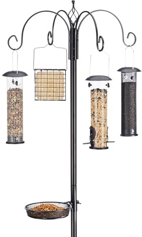 North States Bird 1862 Ultimate Station Birdfeeder, Black