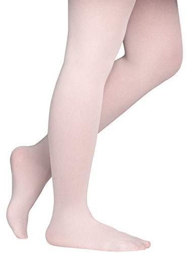 Dancina Ballet Tights for Girls Ballerina Pretty Soft Dance Leggings M (5-8) Ballet Pink