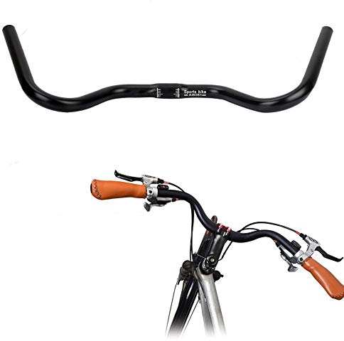needlid Fahrradlenker Schöne hohe Härte Aluminiumlegierung Schwarz Fahrradlenker, Fahrrad für Fahrrad