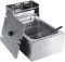 Stainless Steel Deep Fat Fryer, Electric Deep Fryer Adjustable Temperature Control Fryer with Removable Oil Basket 6 L Deep Fat Fryer Easy Clean for Home and Commercial Use