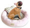 PETCUTE Cuccia Gatto Interno Letto per Cani Lavabile Soffici Cuscino Cane Lettini Morbida con Cuscino Reversibile Taglia Piccola(S-45 * 14 cm Rosa)