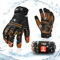 Vgo... 2 pairs Thermal Work Gloves Waterproof Touchscreen, -20℃ Winter Warm Gloves 3M Thinsulate Lining for Freezer Warehouse Assembly Delivery Multipurpose