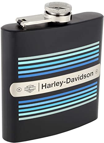 Harley-Davidson 2018 Tank Graphic 6 oz. Metal Hip Flask - Black Finish