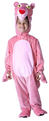 Ciao- Panthère Rose combinaison peluche enfant unisex costume déguisement original Pink Panther (Taille 5-7 ans)