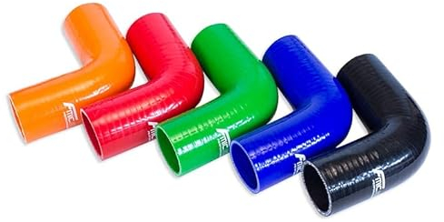FMIC.EU PERFORMANCE Silikonbogen Silikon-Ellenbogen 90°Grad 76mm Turbolader Kühlerschlauch LLK Schlauch Silikonschlauch Rot