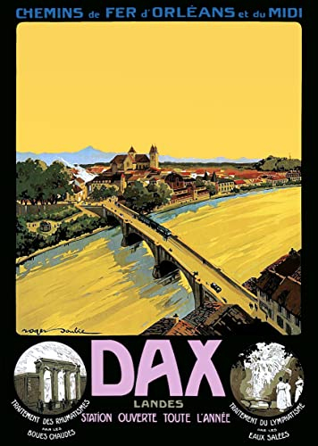 Photosegor Dax France Poster, Kunstdruck – Format 50 x 70 cm auf luxuriösem Papier 300 g. Hohe Qualität. Alle Formate möglich