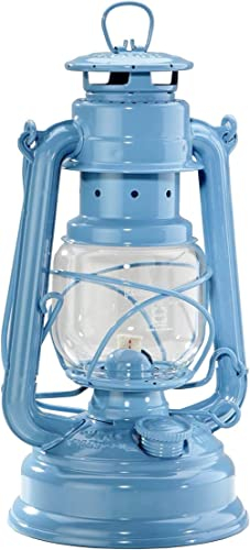 OLIMY Petroleumlampe Lampenöl Verzinkte Petroleumlampe, Sturmlaternen Pastellblaue Petroleumlampe Windlicht Ollampe