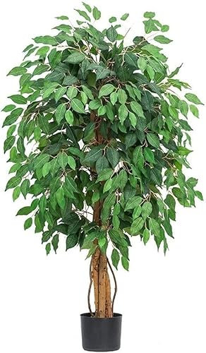 Artificial Plants for Home Decor Indoor Artificial Weeping Fig Tree Simulation Plant Large False Tree Living Room Interior Storefront Decoration Green Plant The best artificial plants