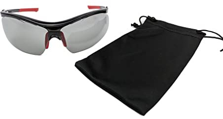 Speq Sportbrille Photochromic SP-1548C mit selbsttönendem Glas für Fahrrad- Motorradfahren, Skiesport (rot)
