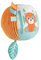 Chicco My Sweet Doudou Panda & Chameleon Ball, weicher Ball aus verschiedenen Stoffen, mit Klimpern, leicht zu greifen, manuelle Aktivitäten, Babyspielzeug, erstes Spiel für Kleinkinder, ab 0 Monaten