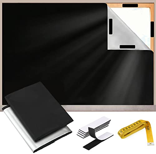 IULONEE Tenda Finestra Oscurante Tessuto Oscurante Portatile Tenda Oscuranti Vetro Termica Portatile Telo Oscurante Tessuto Oscurante Temporaneo Per Camera Da Letto Camera Dei Bambini Auto (400x145cm)