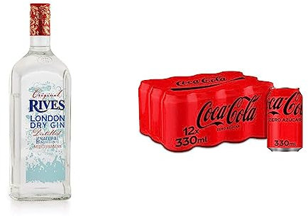 Rives Original London Gin, 70cl & Coca-Cola Zero Azúcar, 12 x 330ml