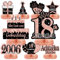 Voxisroma 18. Geburtstag Mädchen 9 STK Roségold Rosa Bienenwabe Mittelstück Tischdeko Geburtstag,18 Geburtstag deko,18 Geburtstag Party Deko Supplies,Geschenke Für Frauen Zum Geburtstag