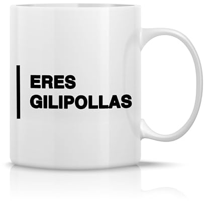 Genérico Taza idónea para regalar en Navidad | Tu vida es una mierda | Ya no eres joven | Nadie te quiere | Eres gilipollas (Eres gilipollas)