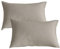 KEAYOO Double Gauze Kissenbezug 40x80 cm 2er aus 100% Baumwolle - Traumhaft weiche (Taupe, 40x80cm)