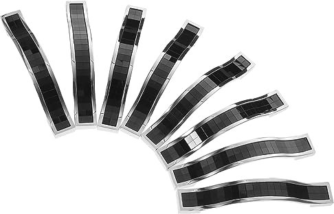 Gadpiparty 8 Stück Schwarze Schubladengriffe Aus Zinklegierung Langlebig Und Rostfrei Für Schränke Und Kommoden Elegantes Design 96mm Lochabstand
