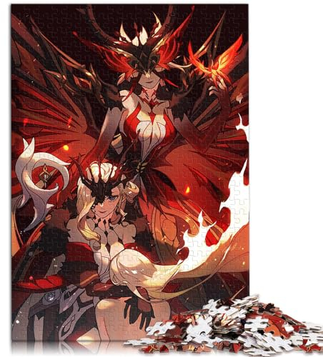 1000-teiliges Puzzle für Erwachsene, Genshin Impact La Signora, Holzpuzzle für Erwachsene und Familien, Lernspiel, Größe: 50 x 75 cm