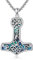 ONEFINITY Thor Hammer Halskette Sterling Silber Mjolnir Keltischer Anhänger Nordischer Wikingerschmuck für Männer Frauen