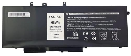 FESTAS GJKNX GD1JP 68Wh Laptop Ersatz AKKU Für Dell Latitude 5280 5480 5580 5490 5495 5590 5591 E5480 E5580 Precision 3520 3530 Series 0GD1JP 5YHR4 DY9NT