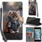 Haninsuze for iPhone 6s/6 4.7 Inch Case PU Leather Wallet Book Flip Folio Stand View Magnetic Multi-Pattern Cover compatible with iPhone 6s/6 Phone Case (Cat)