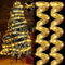 Johiux 2 Stücke Weihnachtsband Lichter Led,Christmas Ribbon Lights,Christmas Tree Ribbon Lights,Batteriebetriebene Band Lichterkette, 2 Beleuchtungsmodi für Weihnachtsbaum Dekorationen(2 * 5M).