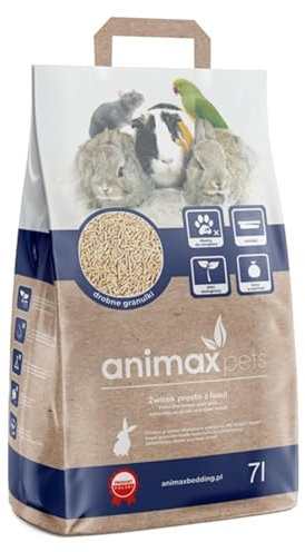 SEPIR Kleintierstreu 7 L - Einstreu Pellets für Kaninchen, Hamster und Meerschweinchen - Weichholzspäne, Staubfrei & Geruchsbindend - 100% Natürliche