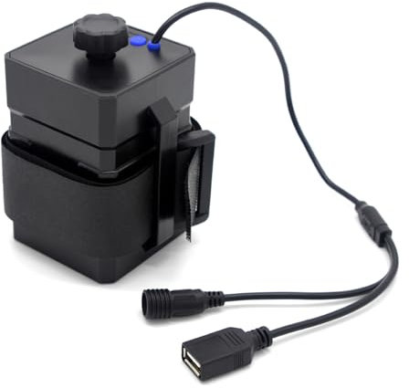 LIbgiubhy Lot de 4 étuis de rangement pour batterie 18650 26650 - Chargeur USB - Pour éclairage LED de vélo et smartphone