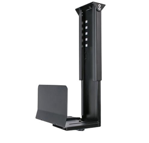 lskdnrufh CPU Halterung CPU-Halterung for die Untertischmontage – verstellbare PC-Wandhalterung, universelle PC-Gehäusehalterung, robuste PC-Tower-Halterung, trägt bis zu 55 Pfund PC Halterung(Black)
