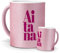 mundohuevo Tazas Únicas | Aitana | Edición Especial Purpurina Rosa | Mensaje Auténtico para Fans | Tazas para Café, Té... | Regalo para Fans de Cantantes.