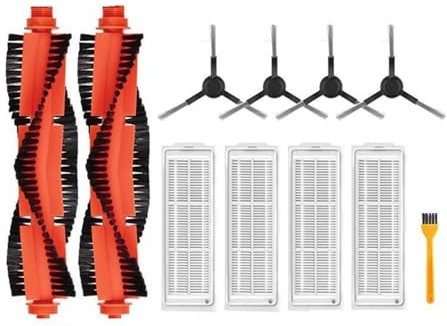 Tbrov Compatibile con Xiaomi Robot Aspirapolvere S10, S12 Accessori Spazzole B106GL Accessori for aspirapolvere Filtro Hepa Mop Panno Spazzola Laterale Principale(S103190706)