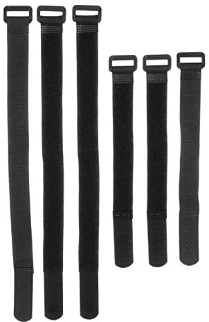 Lurrose Pack of 6 Bicycle Straps Colourful Belt Lashing Back Bike Straps Bicycle Holder Strap Cable Tie Fastening Safety Band for Bicycle Wheels Bicycle Wheel Strap Full Nylon Black