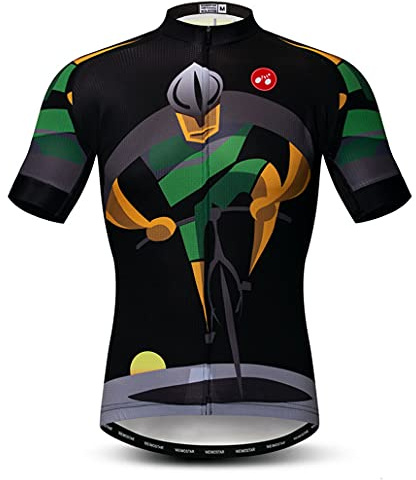 Hotline Fahrradtrikot Herren Full Zip Fahrrad Shirts Top MTB Fahrradbekleidung