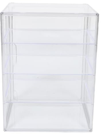 POPETPOP Pane Da Cucina Con Strati Regolabili Design Trasparente Espositore Per Dolci e Biscotti Per Piano Facile Da