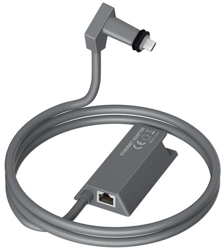 Mwin Ethernet Adapter for Starlink Gen 2 - Starlink Accessories for V2 Internet Kit Satellite, Powerline Ethernet Adapter for Wired External Network Fast & Stable Connection, Cable Length 89CM