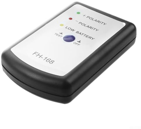 babominimer Black Speaker Polarity Tester Phase Meter for Car Audio Systems, Compact Handheld Device for Checking Positive and Negative Connections