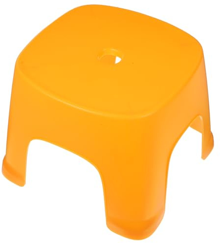 GETAJGHSD Tabouret de Toilette Petit Jaune Antidérapant en Plastique, Marchepied pour Adultes et Tout-petits, Siège D’appoint pour Salle de Bain, Bureau ou Toilettes, Repose-pieds