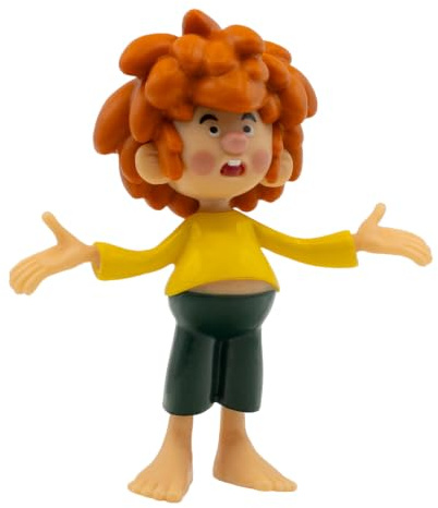Bullyland - Spielfigur Pumuckl fragend 7 cm Spielzeug Deko und Sammel Figur | Detailgetreue Spielzeugfigur für Kinder ab 3 Jahren und Sammler, zum Spielen und als Dekoration geeignet, 18003