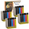 20er Set D&C Tintenpatronen Druckerpatronen kompatibel zu Epson T-611 T-612 T-613 T-614 für Stylus D-68 D-68 D-88 D-88 DX-3800 DX-3850 DX-3850 DX-4200 DX-4250 DX-4800 DX-4850 DX-4850 mit Chip