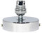 Chrome Ceiling Rose Light Pendant Fitting Flat Ceiling Pendant Light Fitting Modern B22 40W Lamp Holder (Chrome)